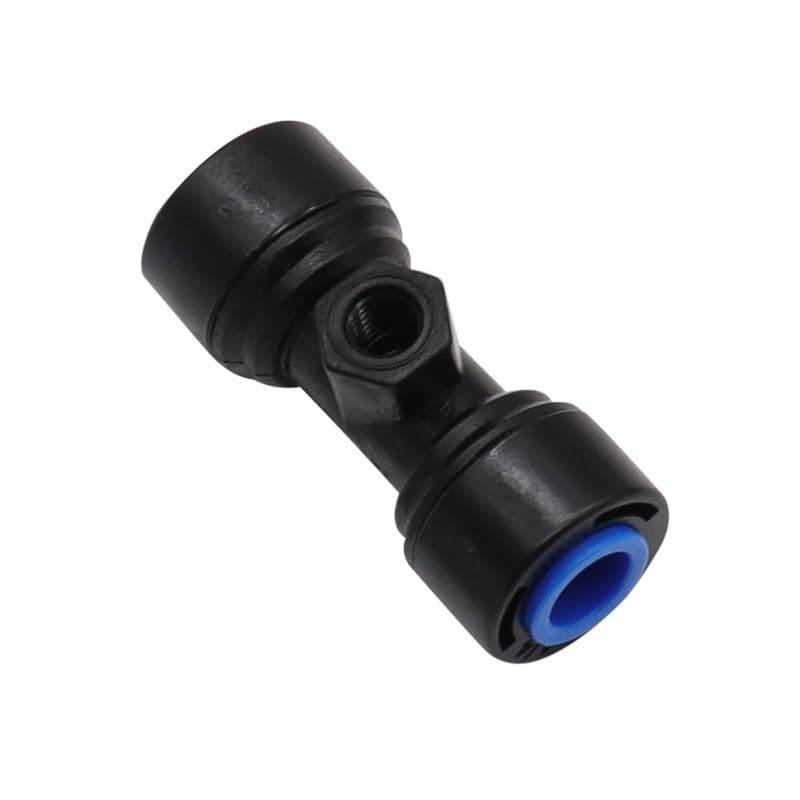 Black blue-clip low-pressure plastic misting spray base fitting