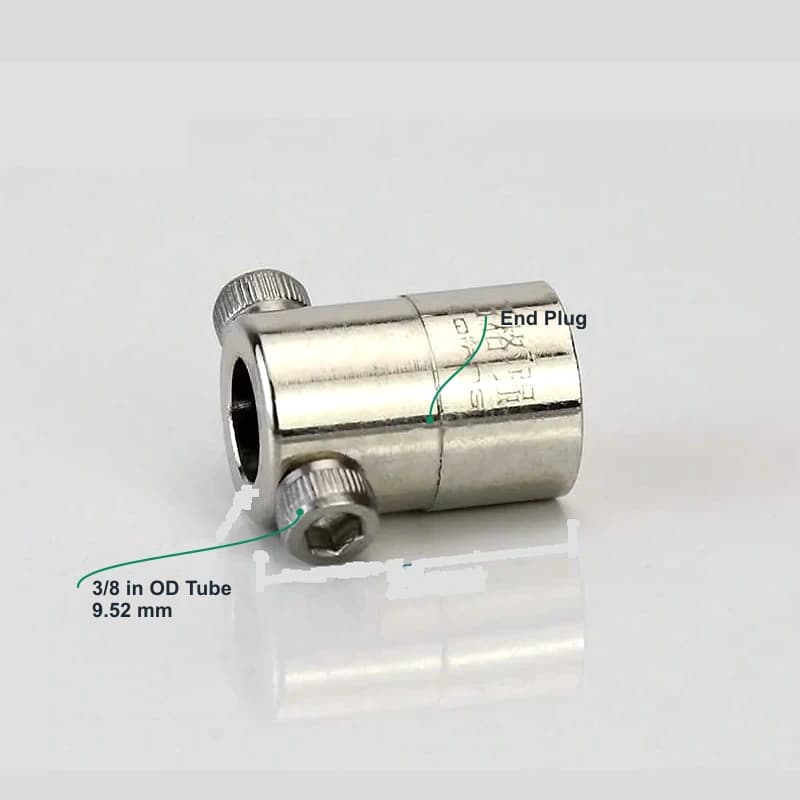 Plated copper 9.52 mm top-pressure quick fitting End Plug