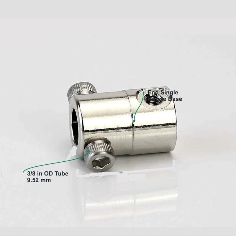 Plated copper 9.52 mm top-pressure quick fitting End Single-Nozzle