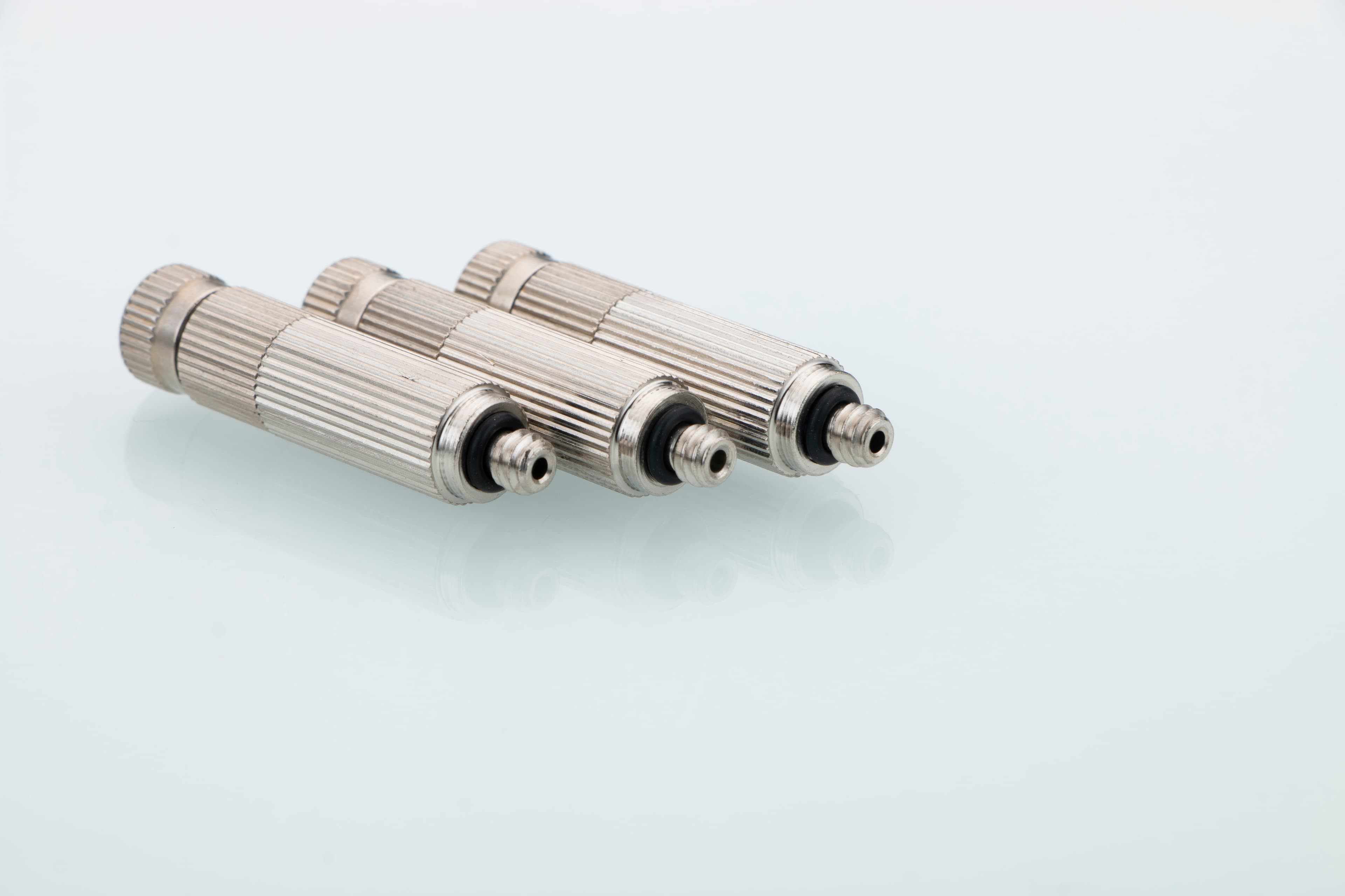 Three-stage ceramic high pressure nozzle close-up product photo