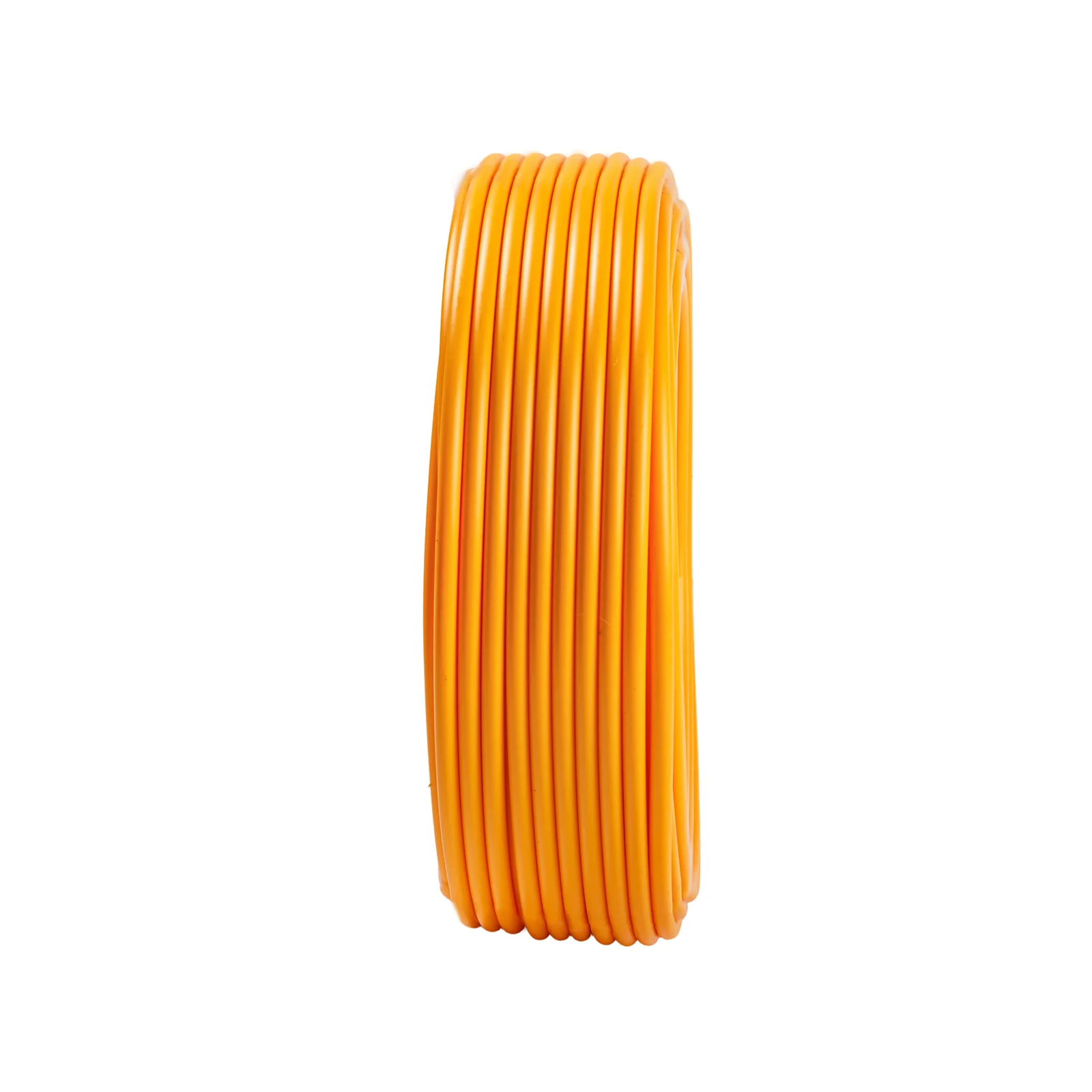 Yellow tubing — side view