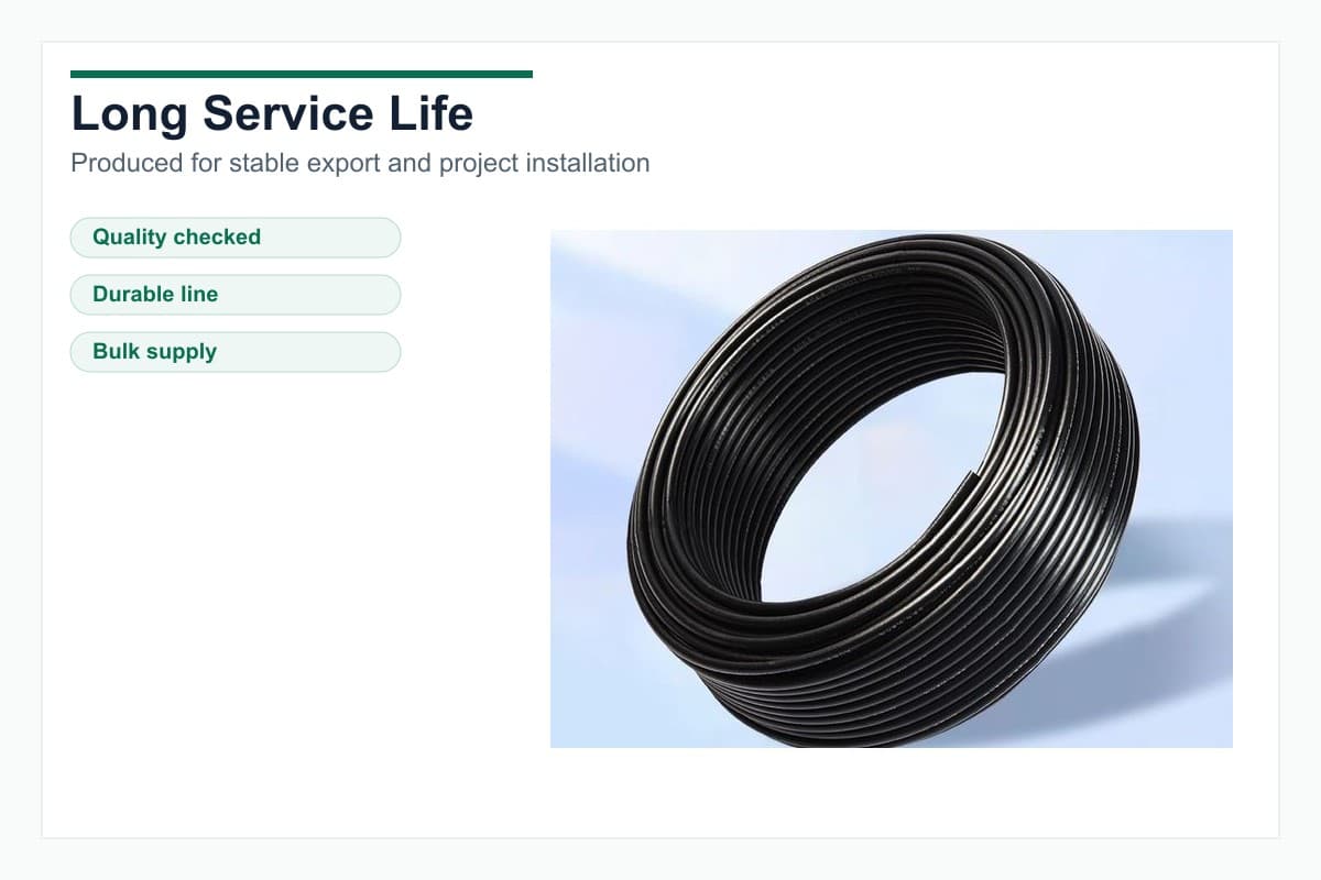 Black PA tubing long service life supplier graphic